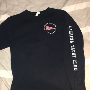 Navy Blue Lahaina Yacht Club Tee Shirt